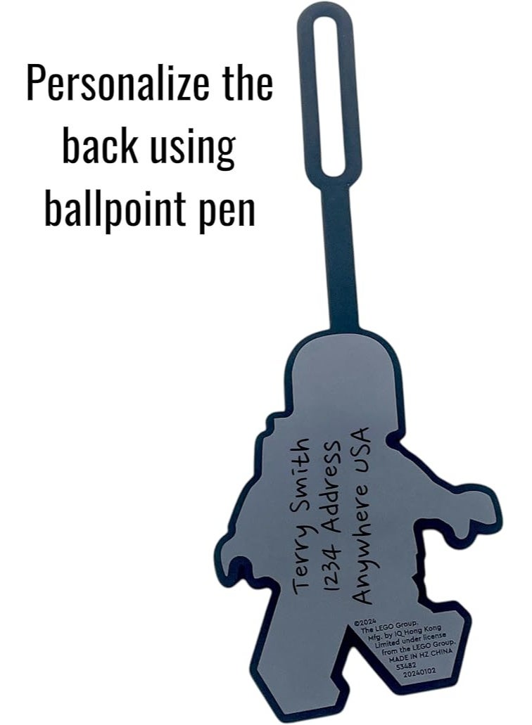 Lego IQ Minifigures Bag Tag Spaceman (Blue) - Image 2